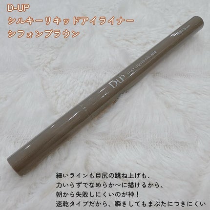 シルキーリキッドアイライナーWP/D-UP/リキッドアイライナーを使ったクチコミ(2枚目)