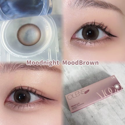 Moodnight 1Month/OLENS/カラーコンタクトレンズを使ったクチコミ(2枚目)