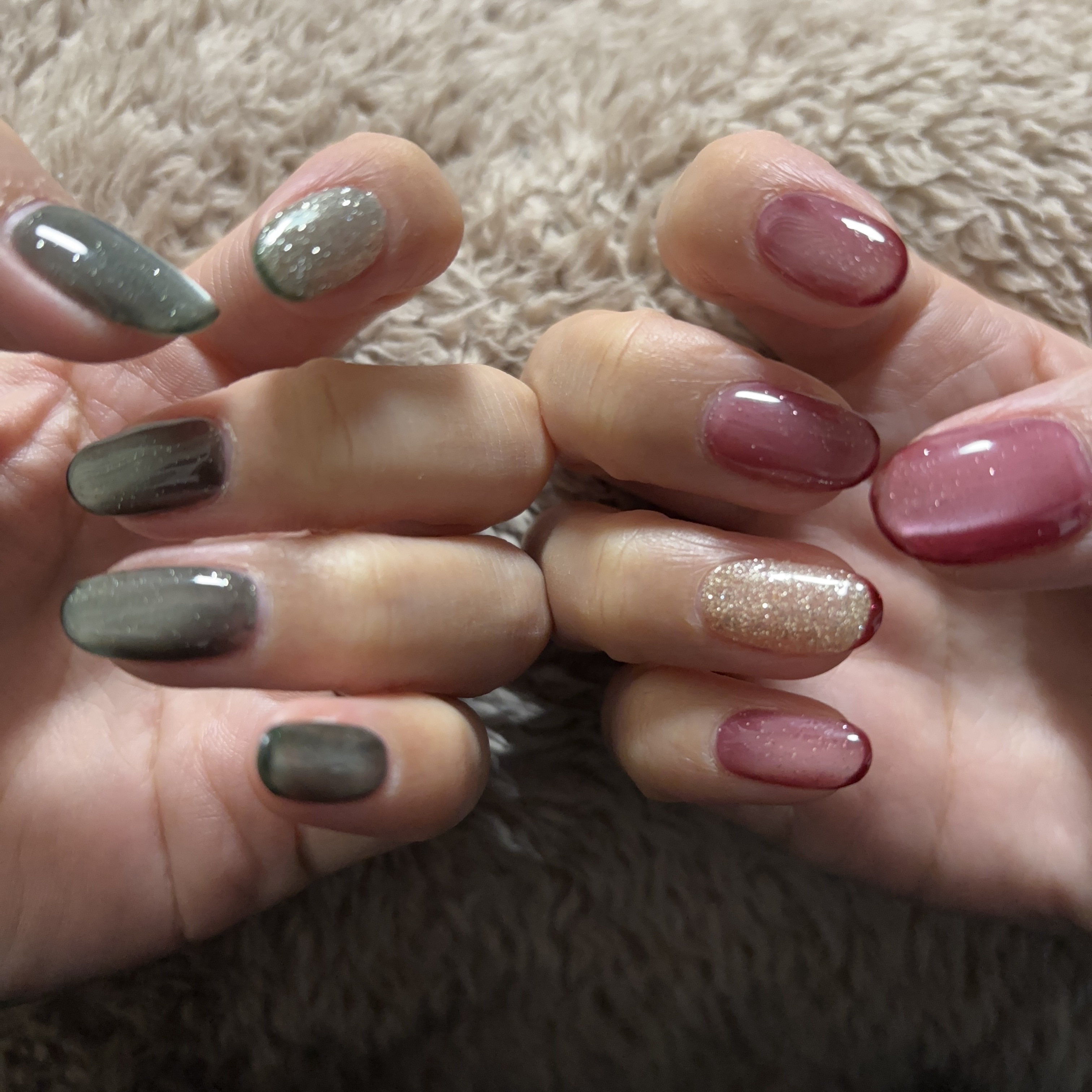 diamond flash/enoi/ジェルネイルを使ったクチコミ（2枚目）