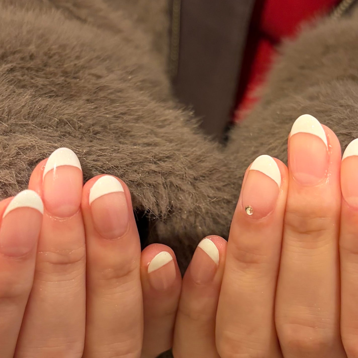 𐔌՞ . .՞ 𐦯 on LIPS 「Frenchいいね、保存嬉しいです🎶#ネイル#ジェルネイル#垢..」(1枚目)