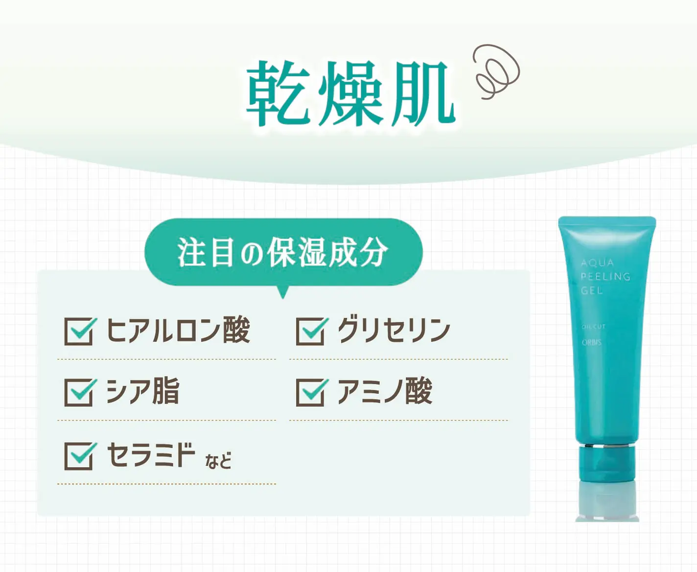 乾燥肌の注目成分