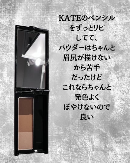 ケイト デザイニングアイブロウ3D/KATE/パウダーアイブロウを使ったクチコミ(2枚目)