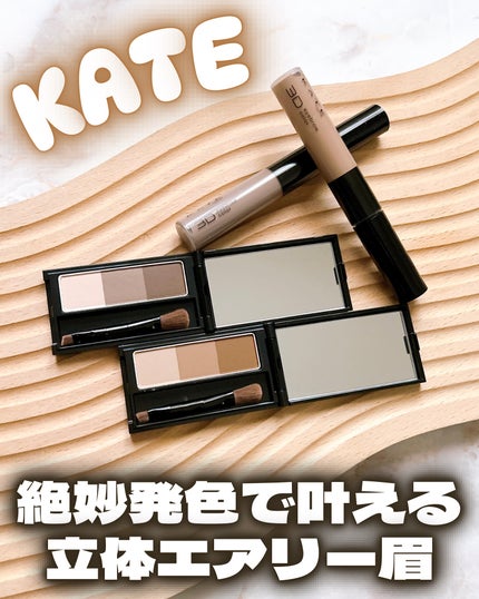 ケイト デザイニングアイブロウ3D/KATE/パウダーアイブロウを使ったクチコミ(1枚目)