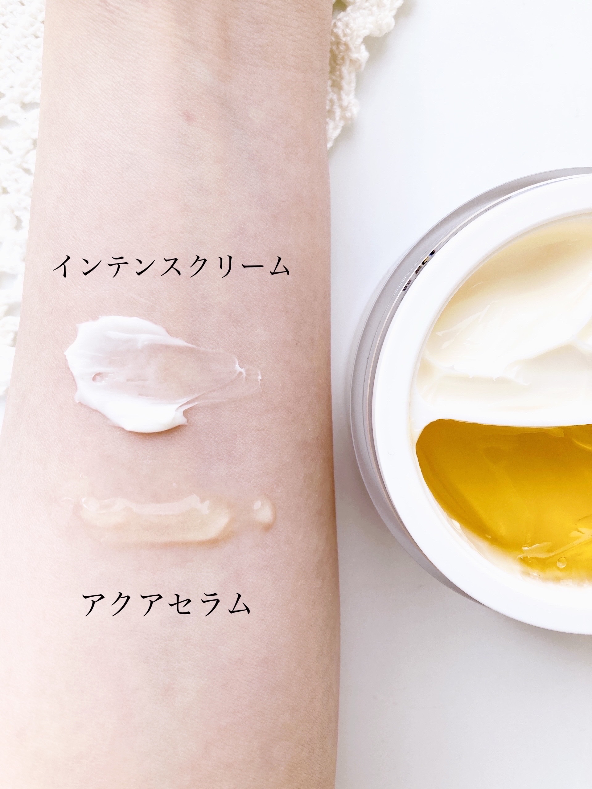 ホワイトトリュフダブルセラムアンドクリーム/ダルバ/フェイスクリームを使ったクチコミ（3枚目）