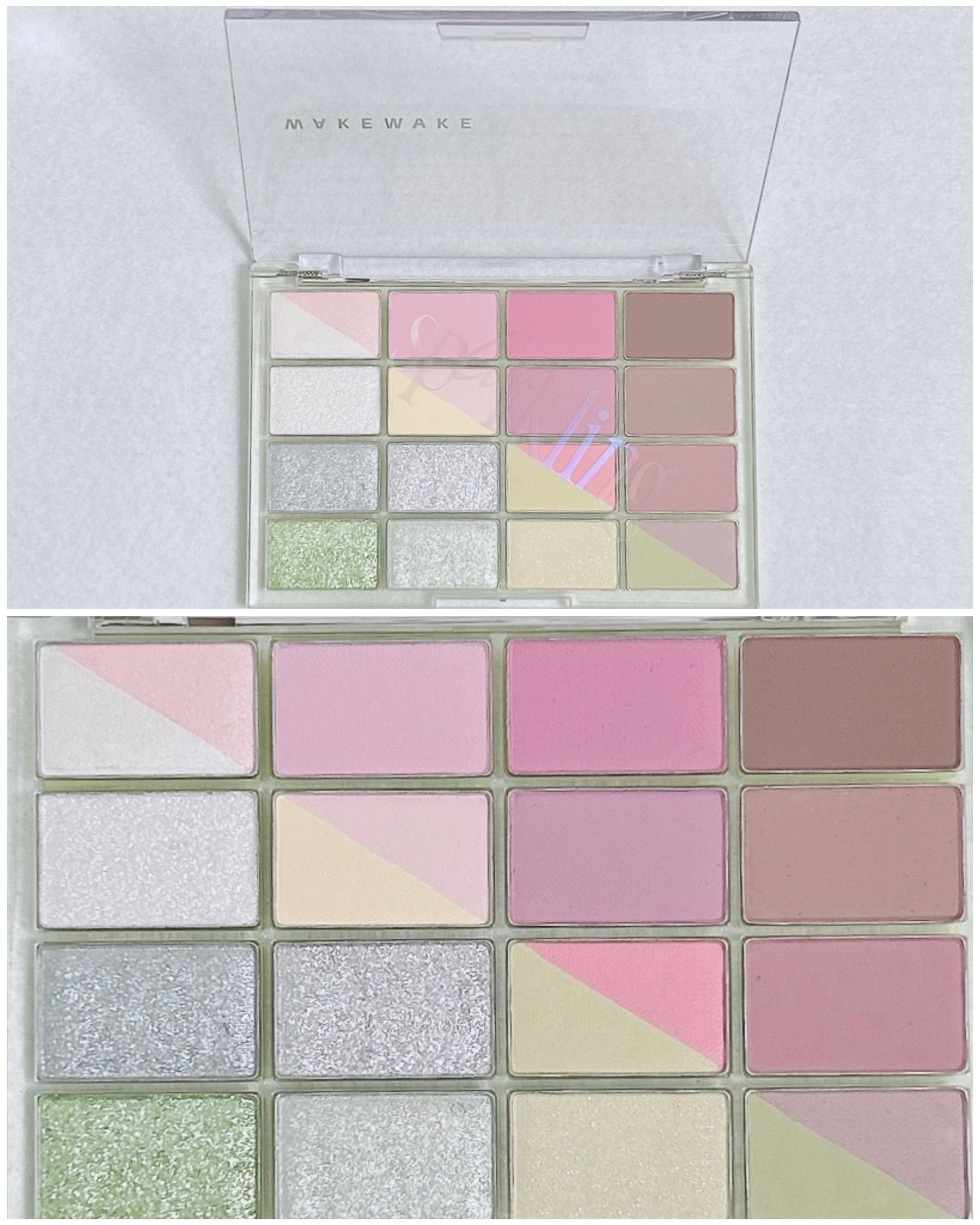 ソフトブラーリングアイパレット/wakemake/アイシャドウパレットを使ったクチコミ（3枚目）