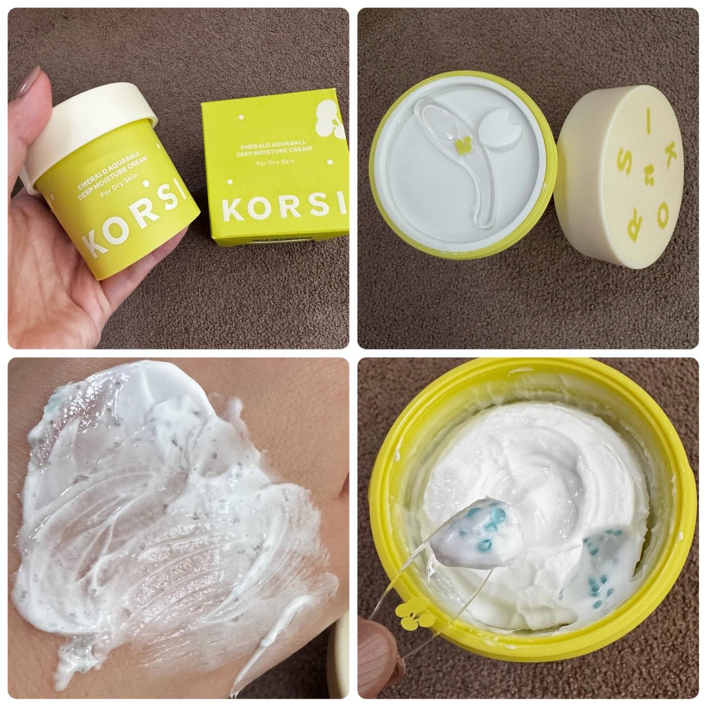 エメラルドアクアボール濃潤保湿クリーム/KORSI/フェイスクリームを使ったクチコミ(4枚目)