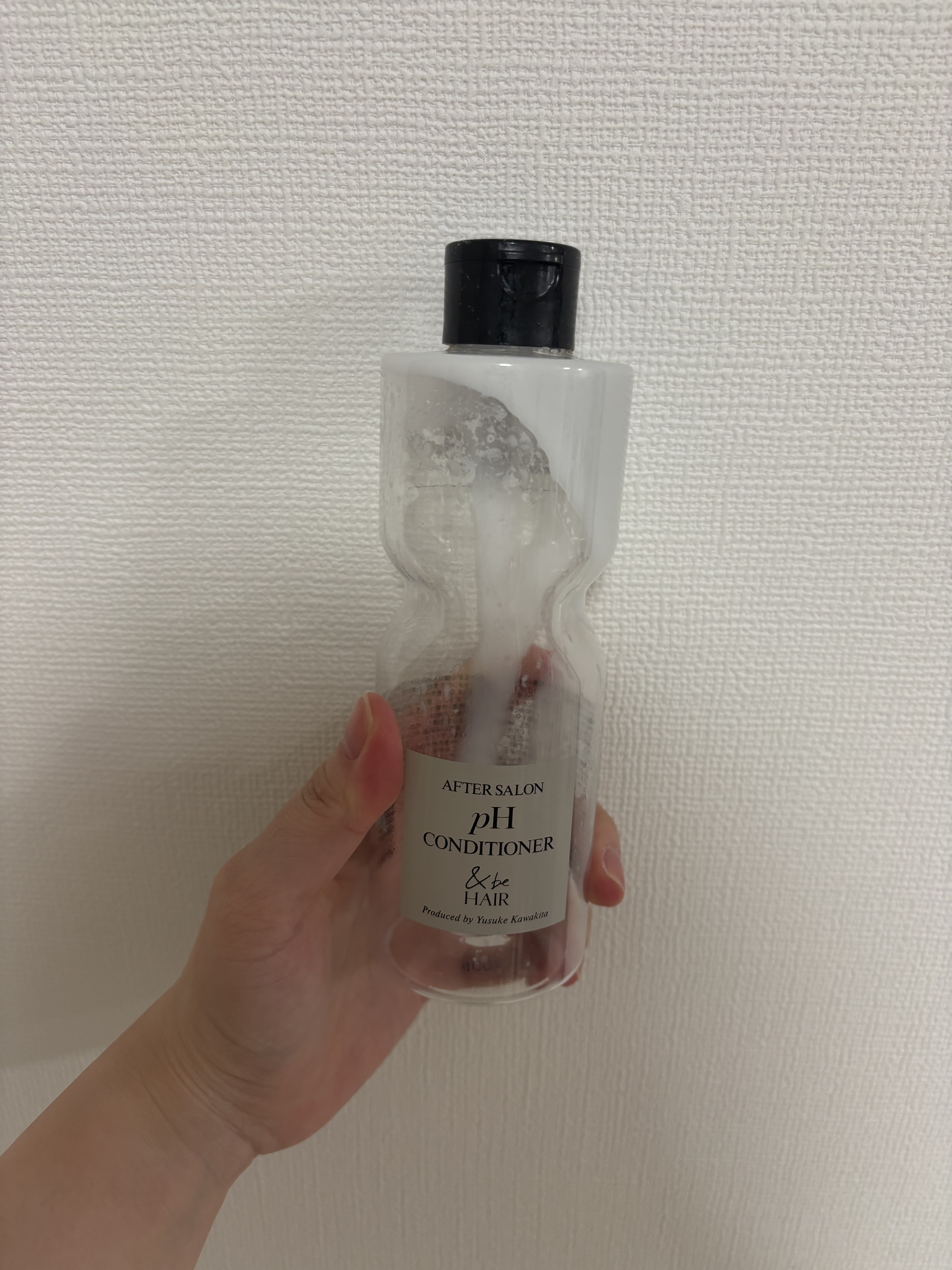 &be HAIR &be アフターサロンpHコンディショナーのクチコミ「＆beのアフターサロンphコンディショナーを使い切り！
縮毛矯正やヘアカラーをしたあと1週間程.....」（1枚目）