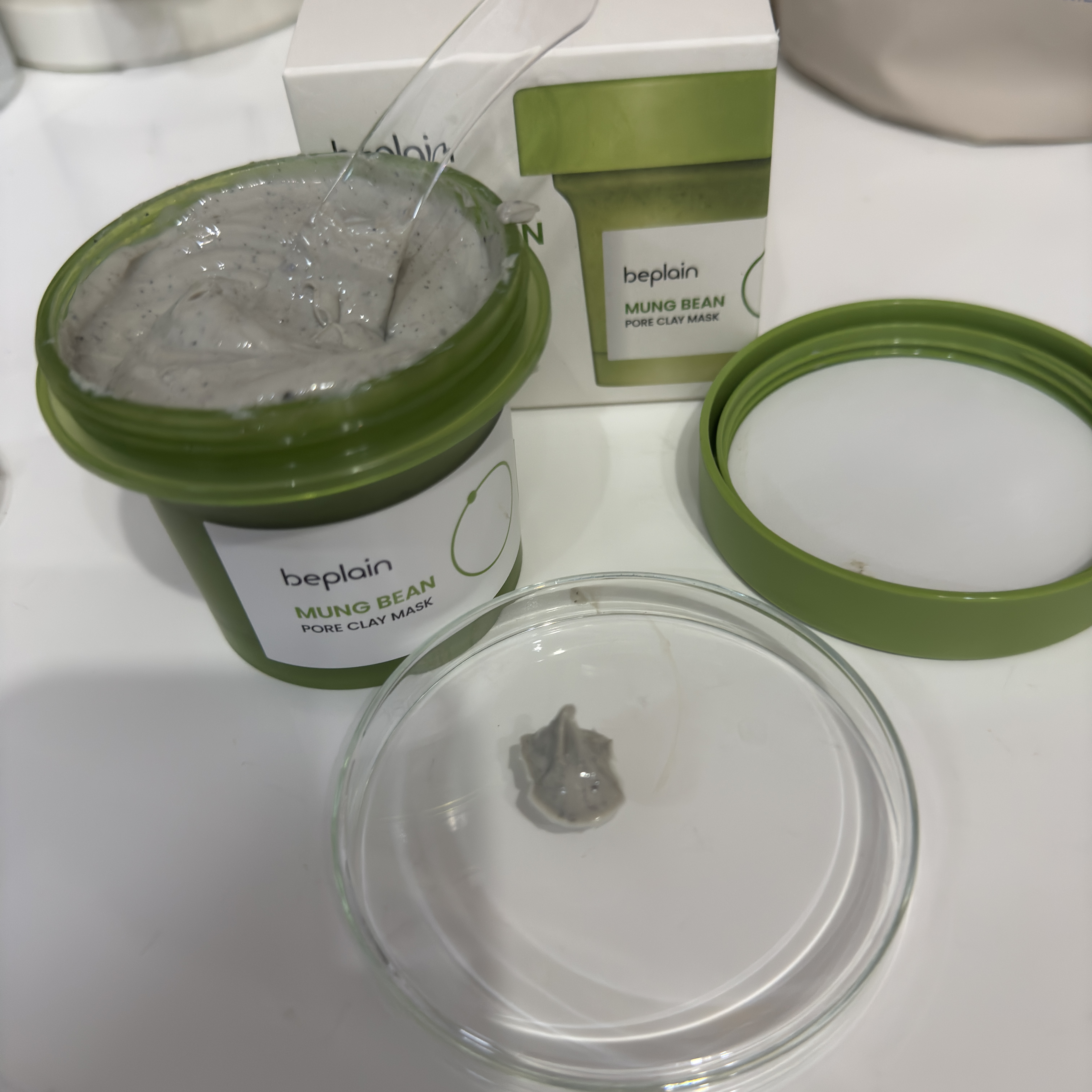 緑豆毛穴クレイパック/beplain/洗い流すパック・マスクを使ったクチコミ（1枚目）