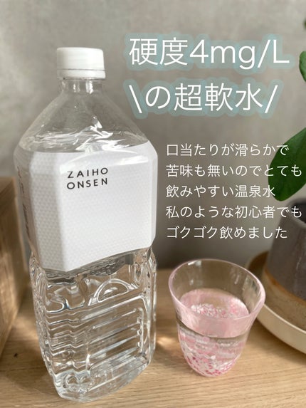 天然アルカリ温泉水 財宝/財宝/ミネラルウォーターを使ったクチコミ(2枚目)