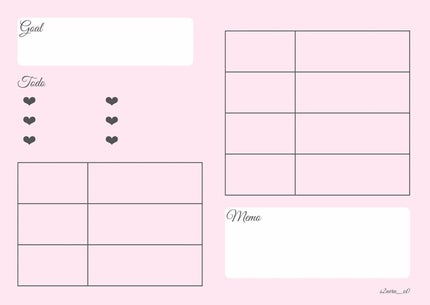 ねる on LIPS 「自分磨きノートのテンプレートを作りました𓂃𓈒𓏸良ければ使って..」(3枚目)