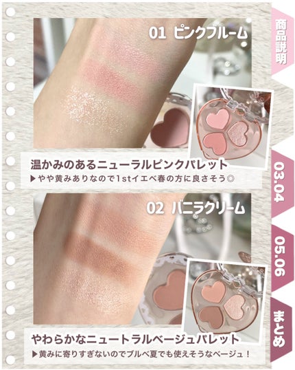 ラブクローバーパレット/2aN/アイシャドウパレットを使ったクチコミ(3枚目)