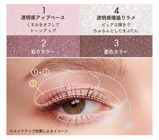 エテュセから新作アイシャドウパレットが登場の画像