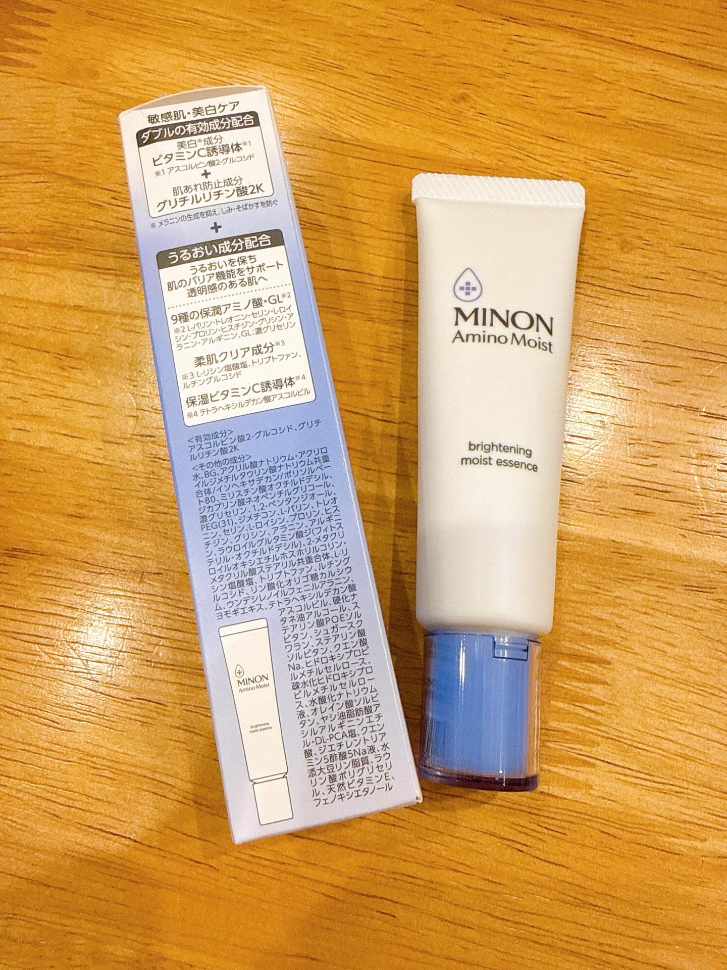 ミノンから製品をいただきました。
第一三共ヘルスケア  ミノン アミノモイスト 
ブライトニング モイストエッセンス
「やさしいだけでは物足りない」
敏感肌に悩む方々の本音に応えたいという想い
とても優しく伸びが良く気持ちいい商品です♪
#