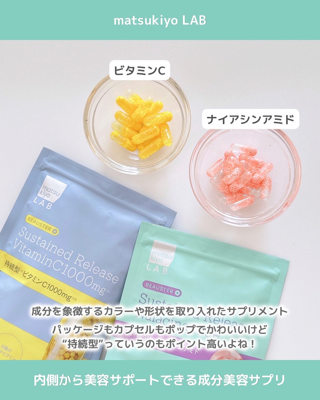 ビュースター 持続型ナイアシンアミド/matsukiyo LAB/美容サプリメントを使ったクチコミ(2枚目)