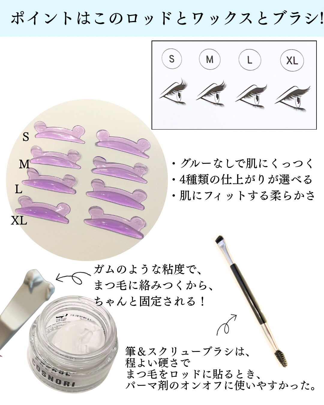 イージーアイラッシュリフトキット/COSNORI/その他キットセットを使ったクチコミ（3枚目）