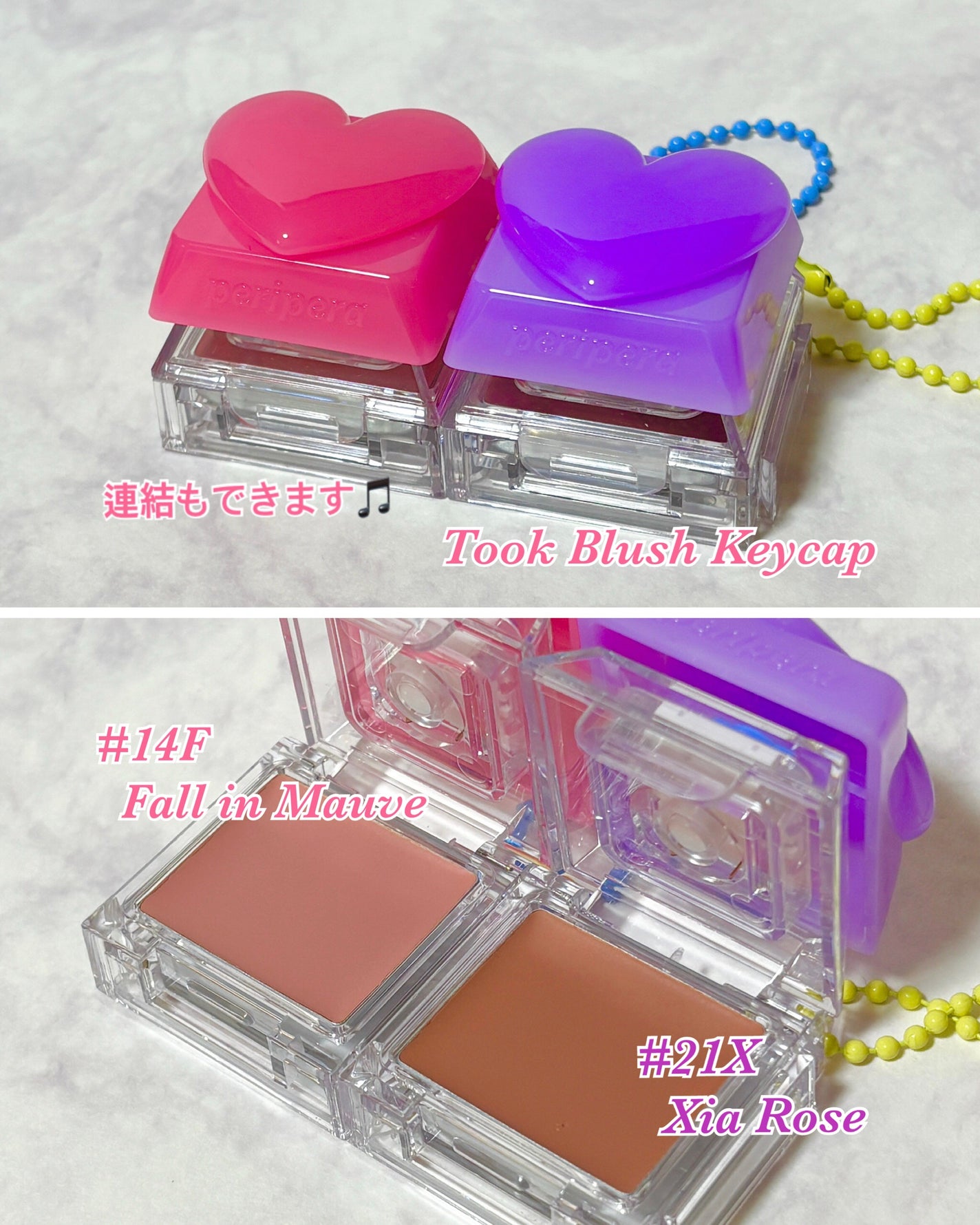 ペリペラ トック ブラッシュ キーキャップ/PERIPERA/パウダーチークを使ったクチコミ(2枚目)