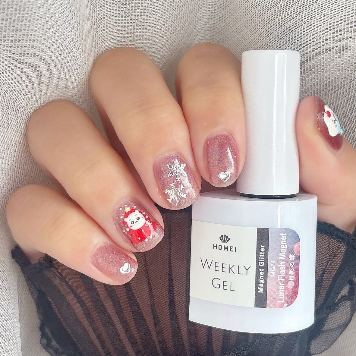 HOMEI ウィークリージェル/HOMEI/ジェルネイルを使ったクチコミ(4枚目)