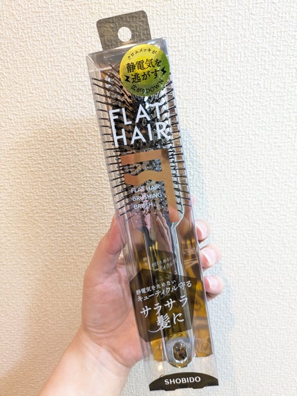 フラットヘア ブラッシングブラシ/SHOBIDO/ヘアブラシを使ったクチコミ(2枚目)