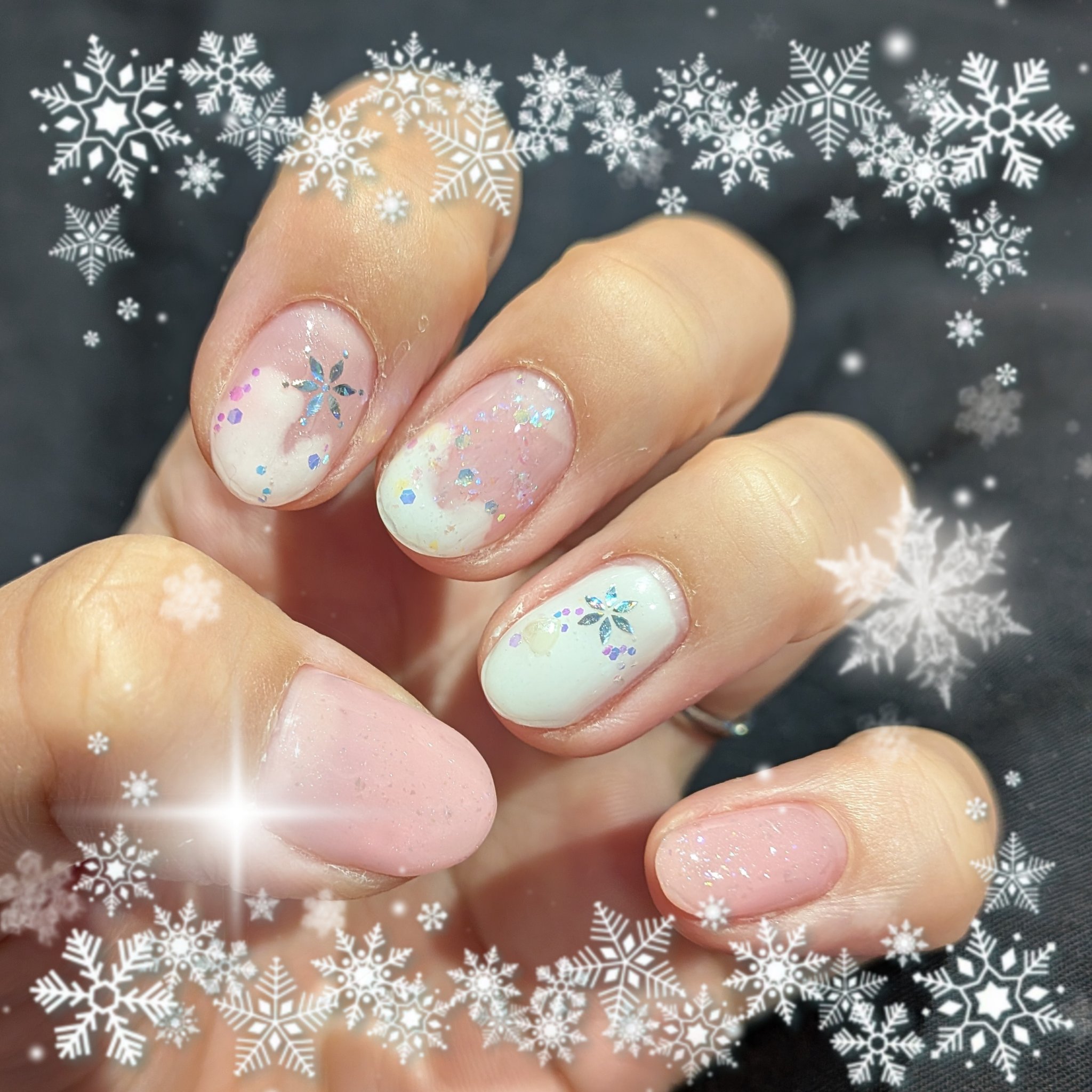 ネイルシール/セリア/ネイルシールを使ったクチコミ（2枚目）