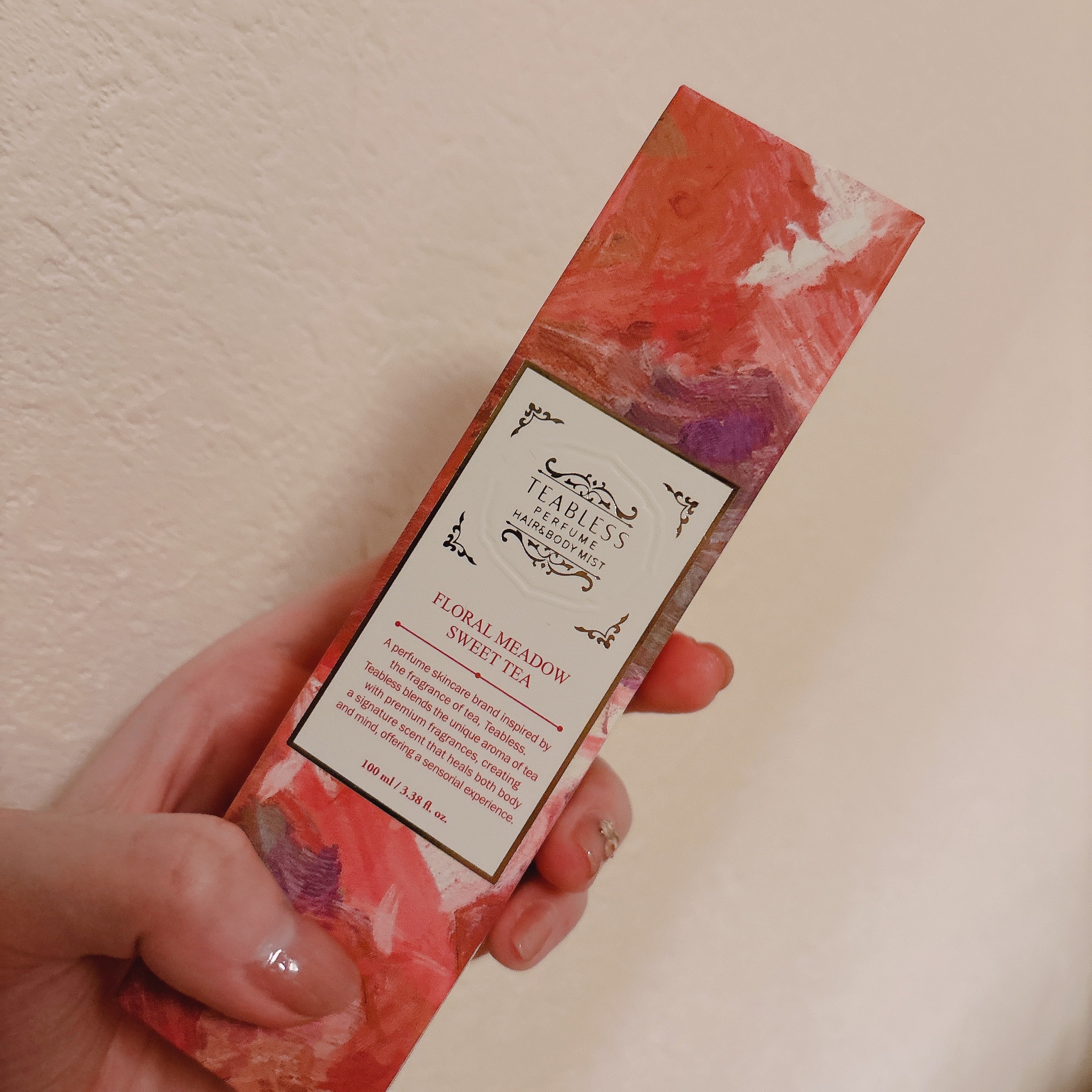 TEABLESS パヒュームヘア&ボディミスト フローラルメドウスウィートティーのクチコミ「TEABLESSのミスト使ってみました！✨️

TEABLESSさんのパフューム ヘア＆ボディ.....」（3枚目）