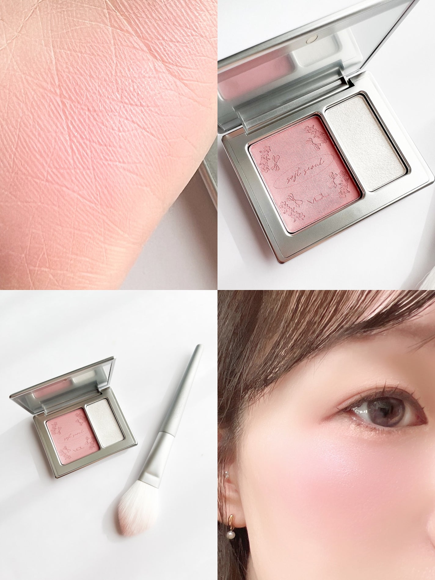 VDL チークステイン ブラッシャー&ハイライター/VDL/パウダーチークを使ったクチコミ(2枚目)