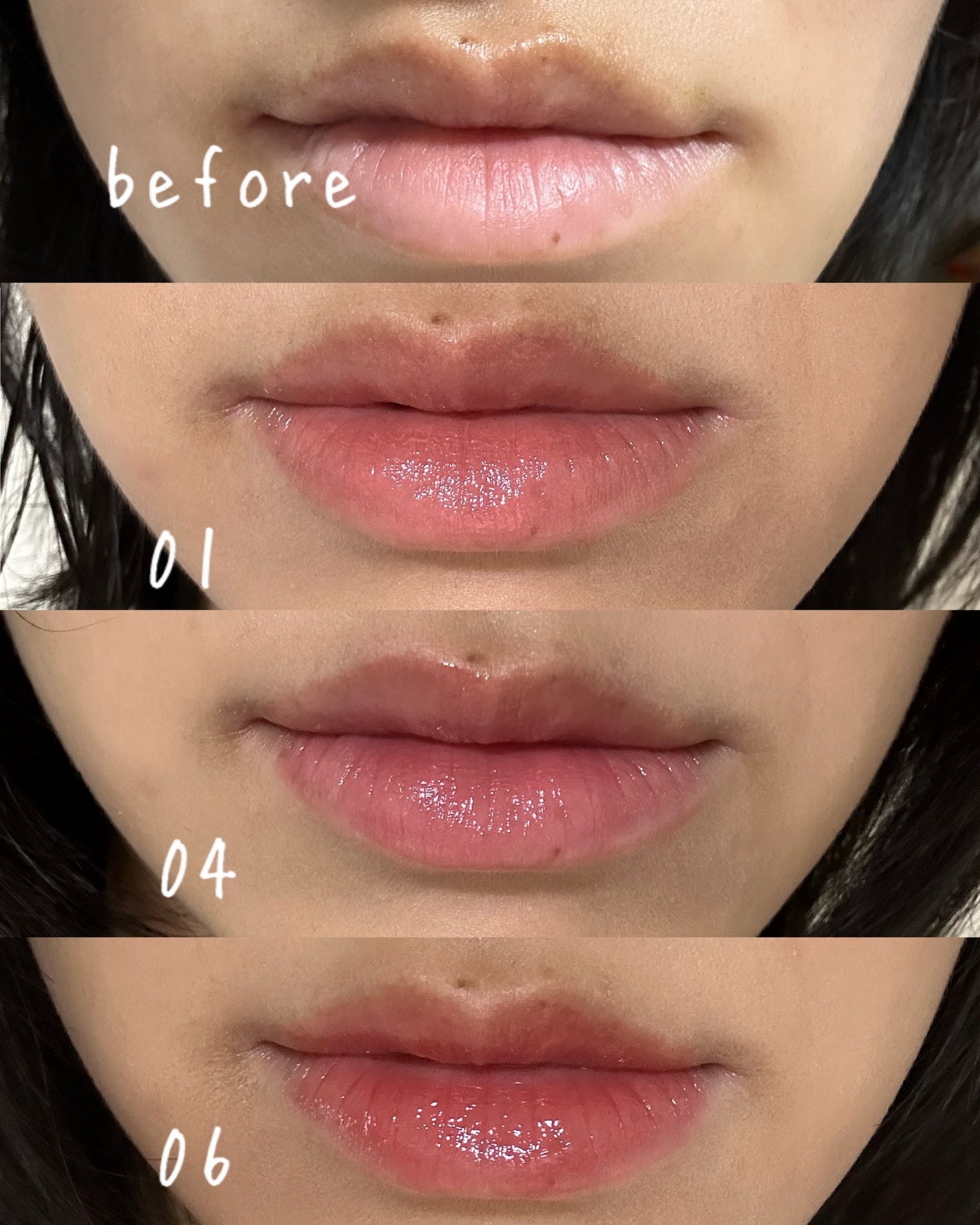 MELTING CHANGE PLUMPING BALM/keybo/口紅を使ったクチコミ(3枚目)