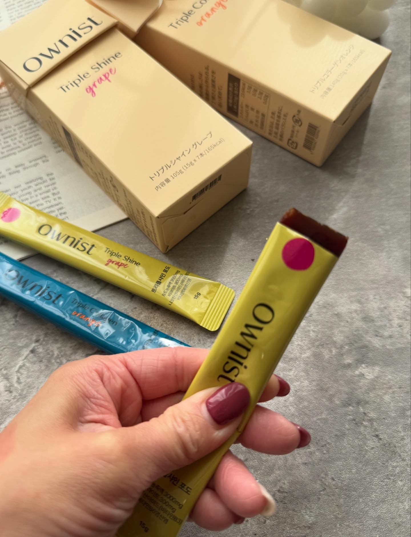 トリプルシャイン グレープ/Ownist/美容サプリメントを使ったクチコミ（3枚目）