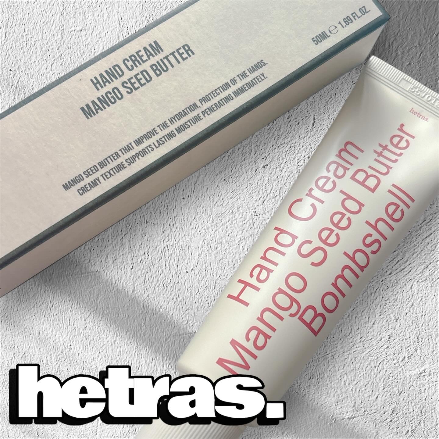 ヘトラス マンゴーシードバター パフューム ハンドクリーム/hetras/ハンドクリームを使ったクチコミ（1枚目）