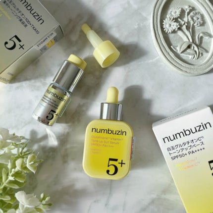 5番 白玉グルタチオンCトーンアップベース SPF50+ PA++++/numbuzin/化粧下地を使ったクチコミ(1枚目)