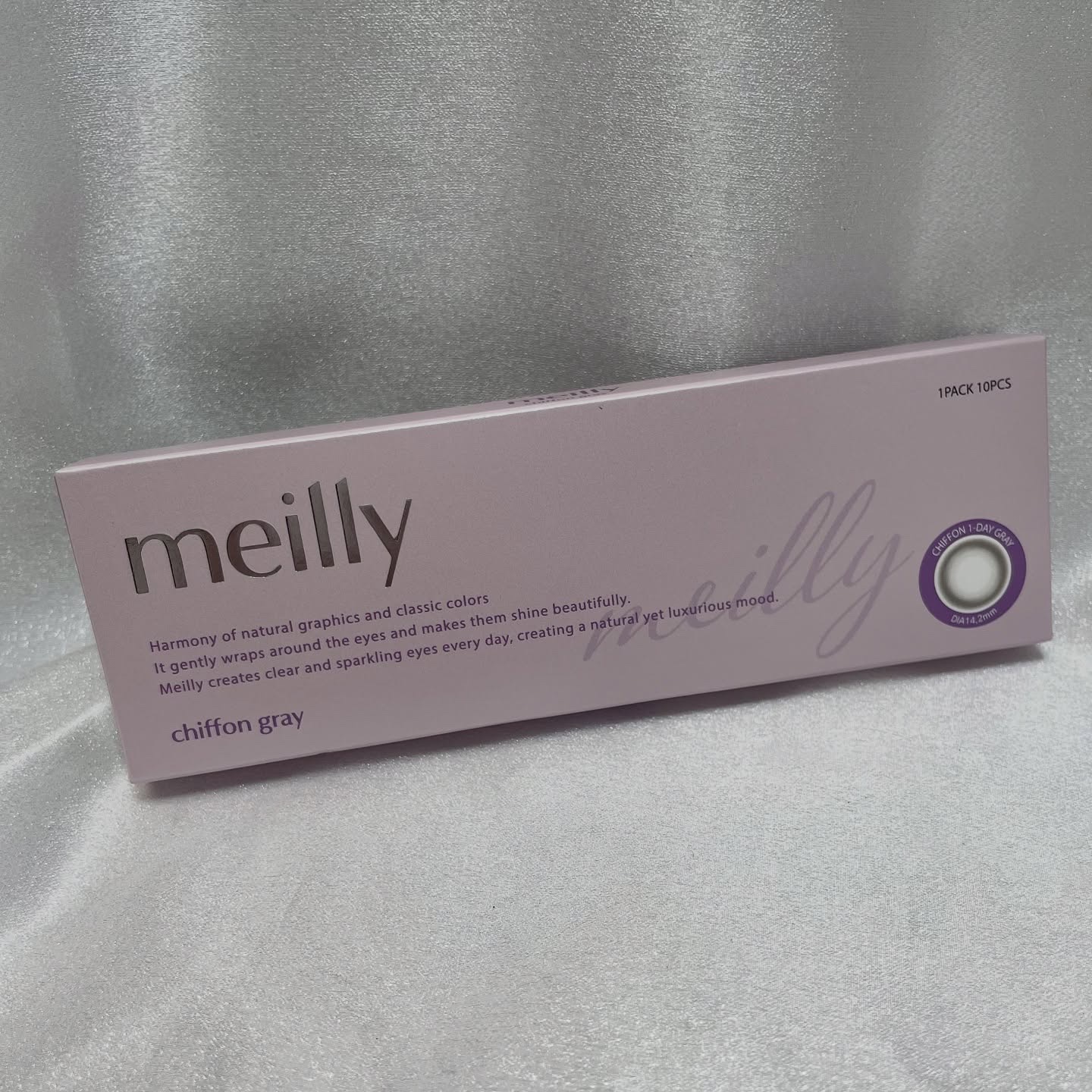 chiffon/meilly/ワンデー（１DAY）カラコンを使ったクチコミ（3枚目）