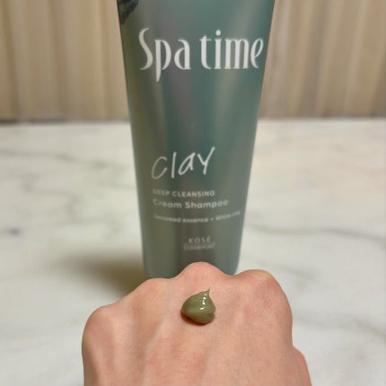 スパタイム クリームシャンプー (ディープクレンジング)/Spa time/市販シャンプーを使ったクチコミ(2枚目)