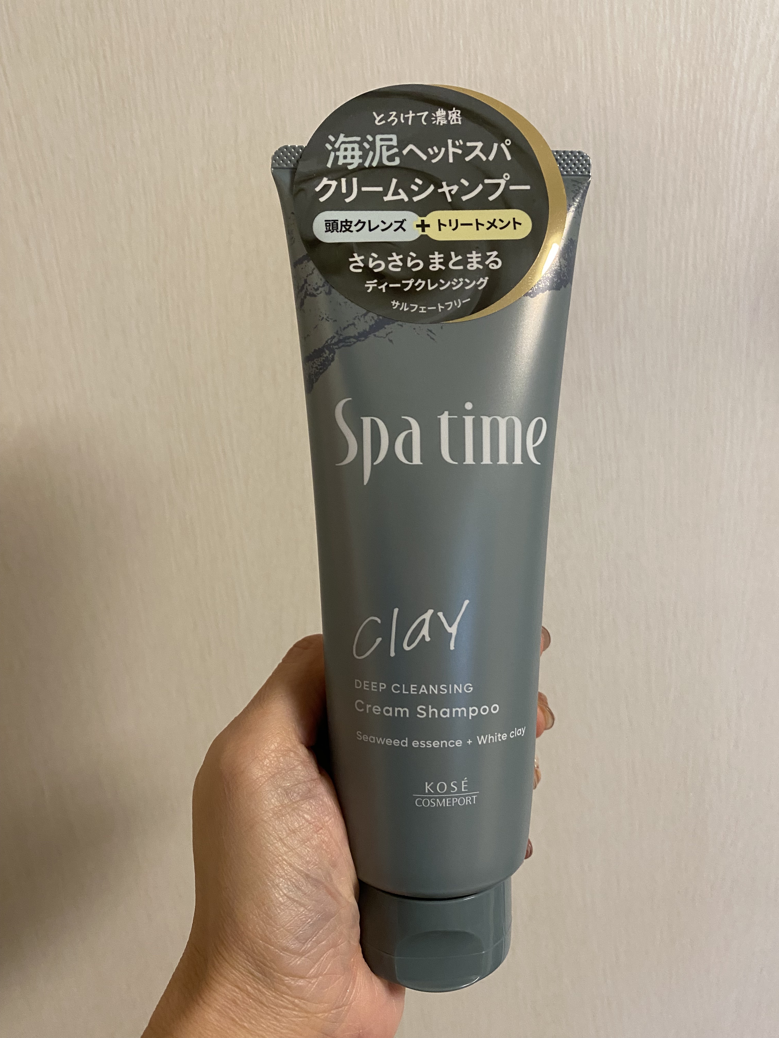 Spa time スパタイム クリームシャンプー （ディープクレンジング）のクチコミ「#PR #コーセーコスメポート
@kosecosmeport_official 
 
#スパタ.....」（1枚目）