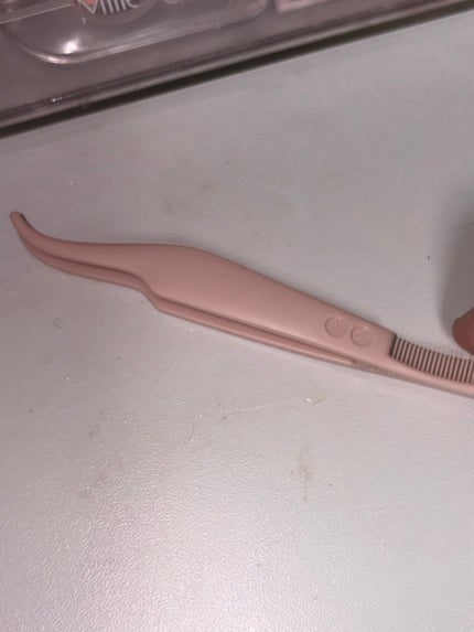 つけまつげ用コーム付きピンセット/DAISO/その他化粧小物を使ったクチコミ(5枚目)