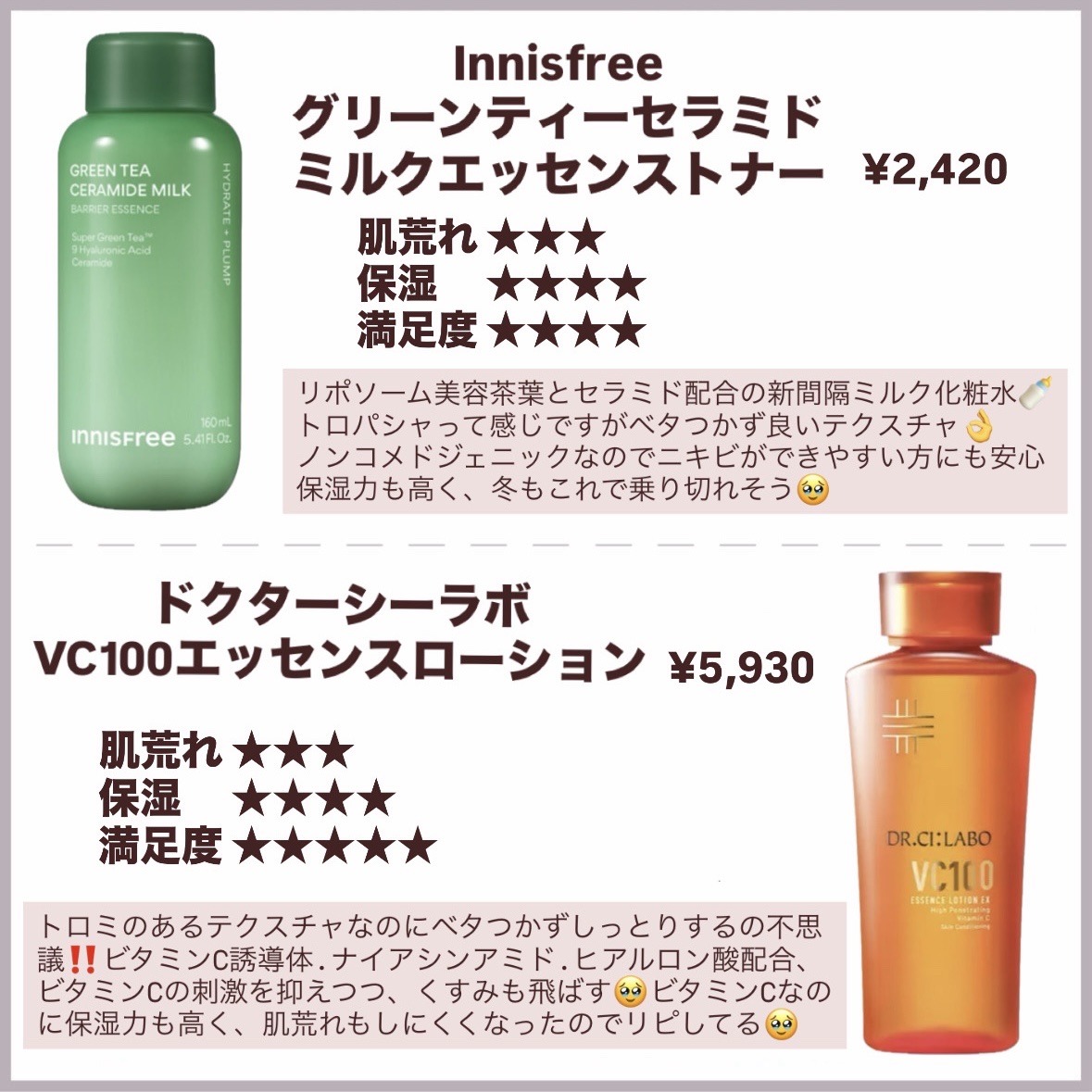 VC100エッセンスローション EX/ドクターシーラボⓇ/化粧水を使ったクチコミ（3枚目）