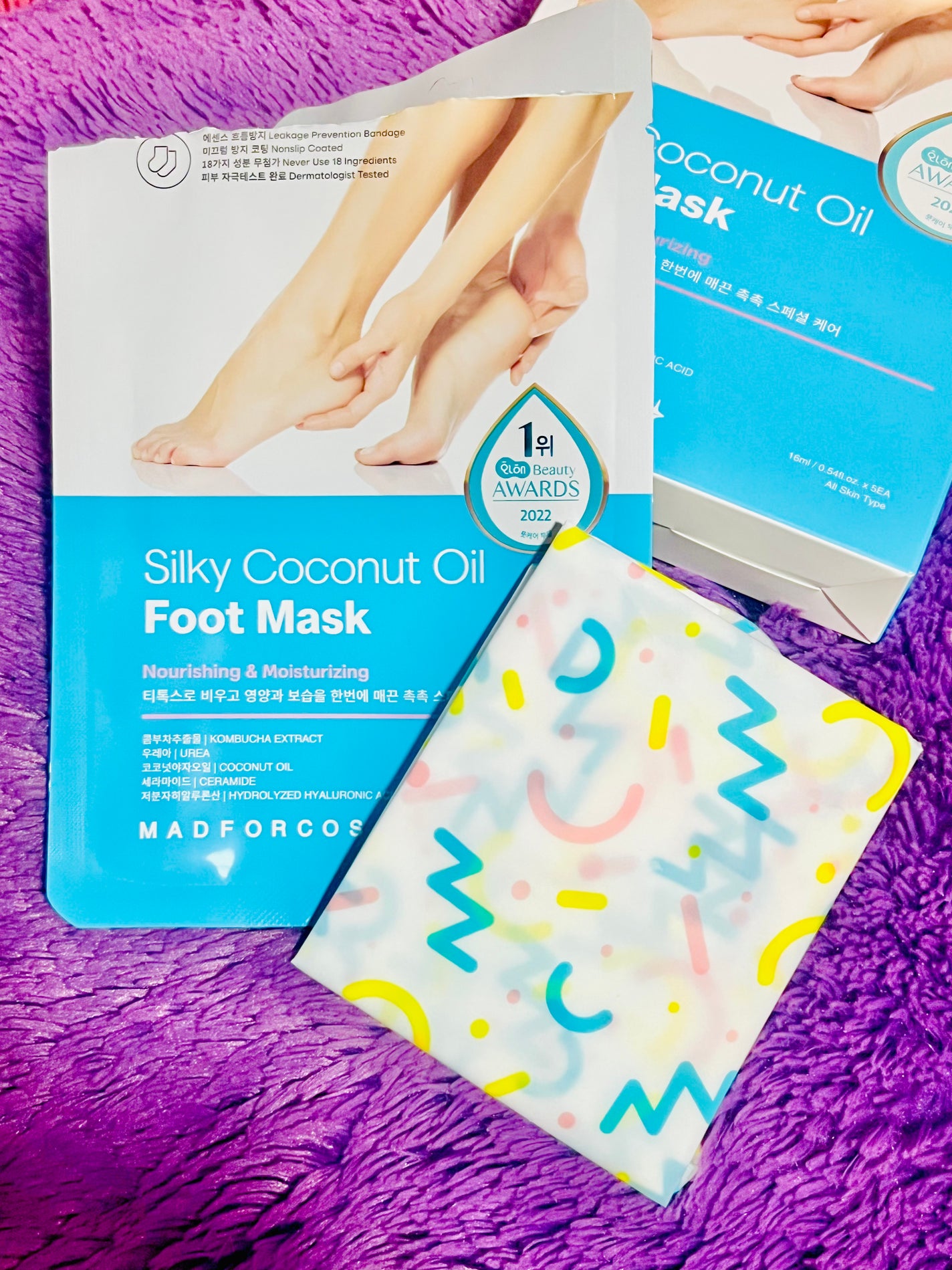 シルキーココナッツオイルフットマスク /MADFORCOS/レッグ・フットケアを使ったクチコミ(2枚目)