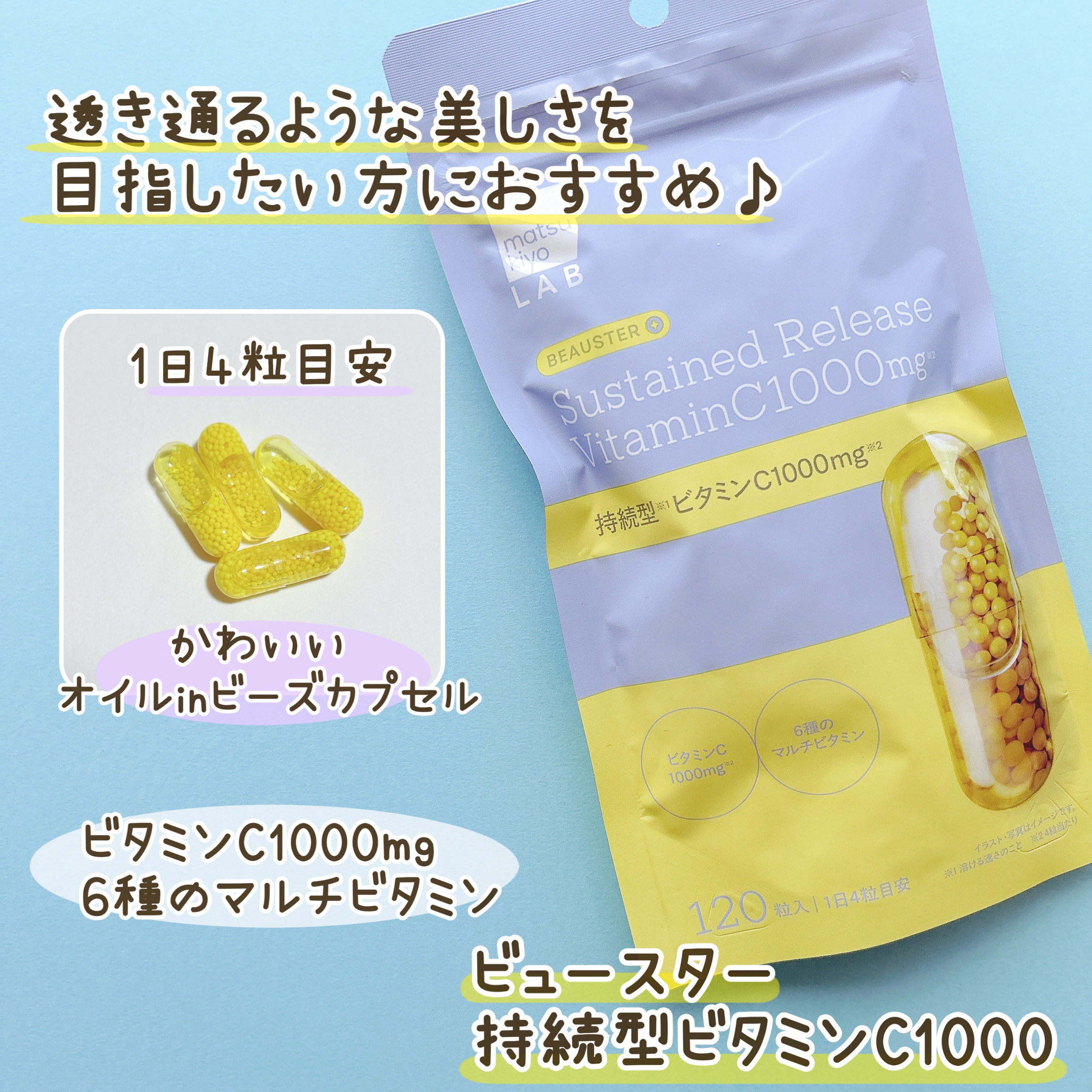 ビュースター 持続型ナイアシンアミド/matsukiyo LAB/美容サプリメントを使ったクチコミ（2枚目）