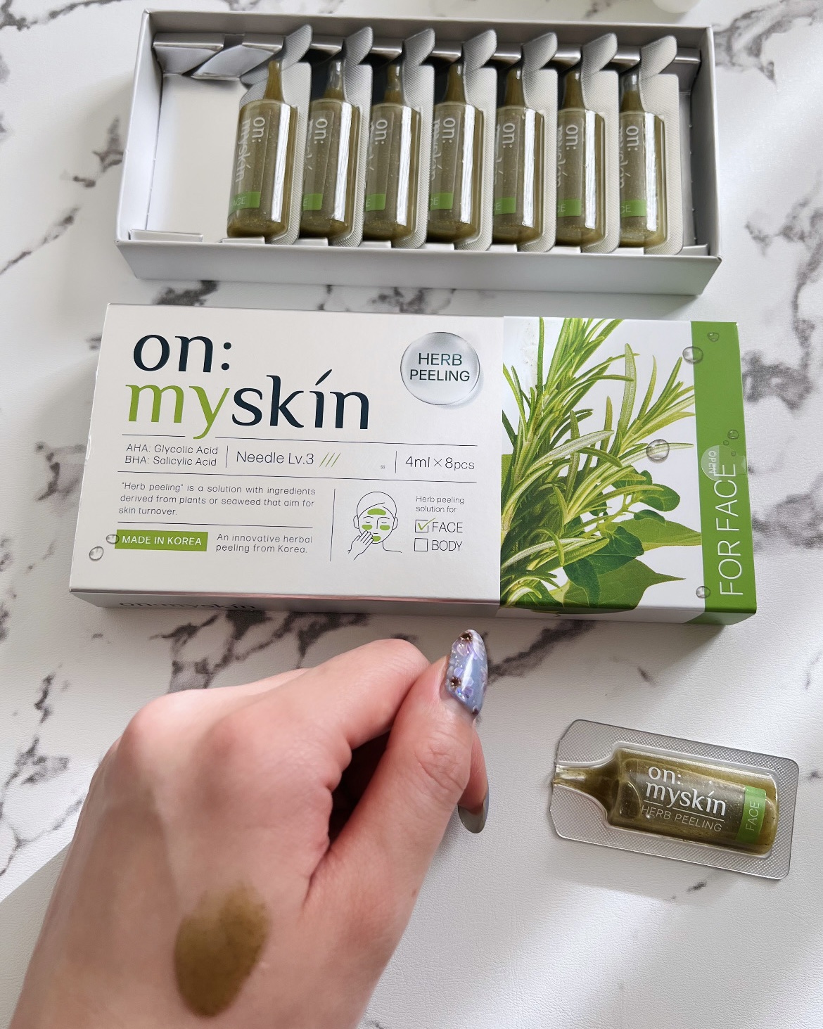 ハーブピーリング/on:myskin/ピーリングを使ったクチコミ（3枚目）