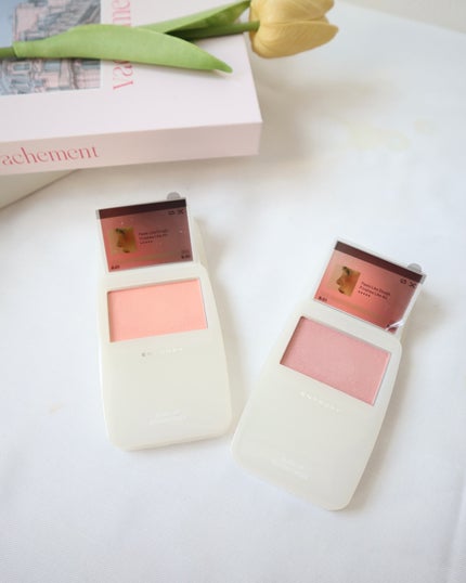 スライドアップドウチーク/ENTROPY/ジェル・クリームチークを使ったクチコミ(3枚目)