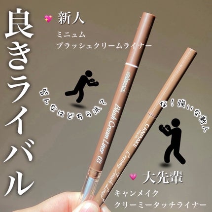 クリーミータッチライナー/キャンメイク/ジェルアイライナーを使ったクチコミ(1枚目)