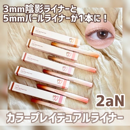カラープレイデュアルライナー/2aN/スティックアイシャドウを使ったクチコミ(1枚目)