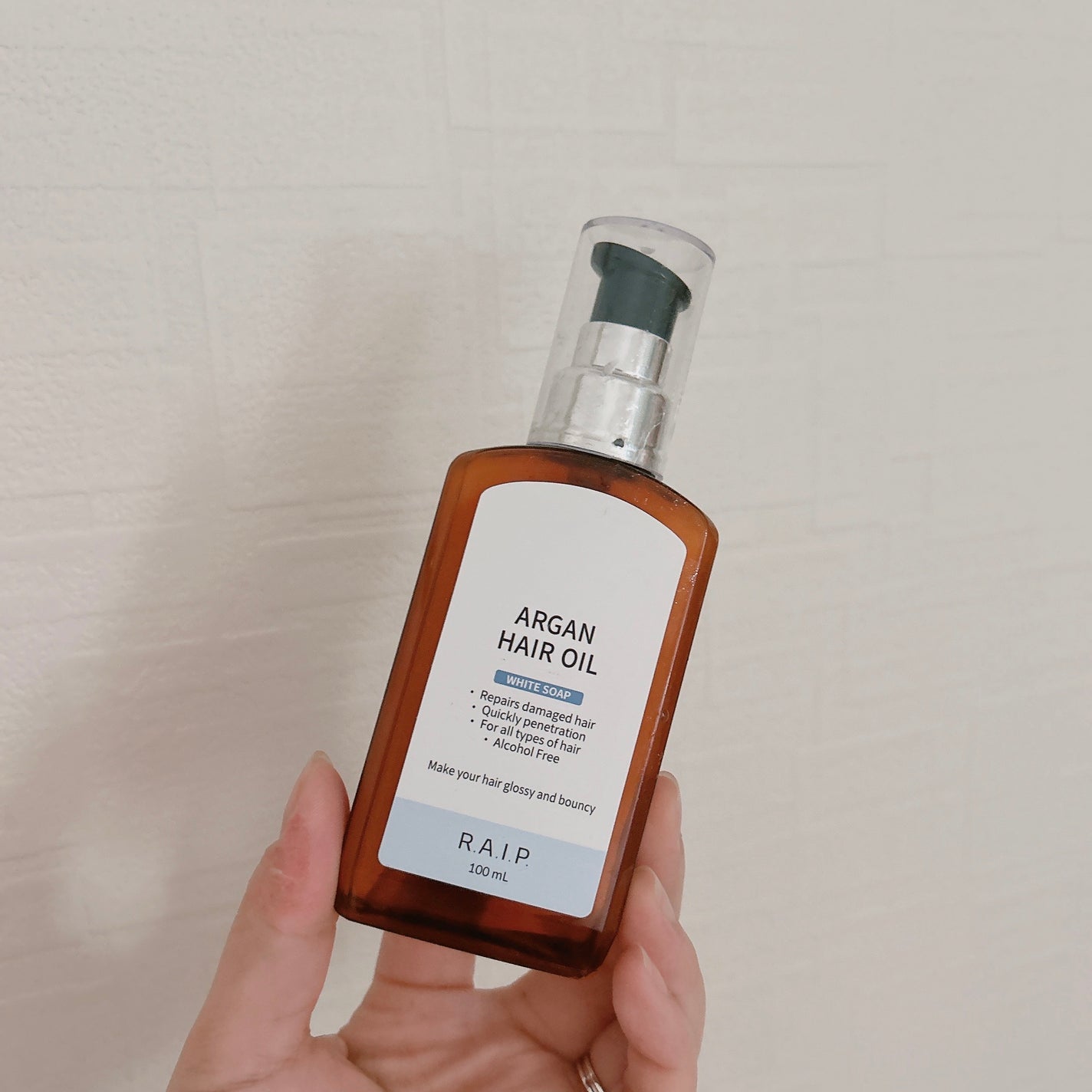 ライプ R3 アルガン ヘアオイル/RAIP/ヘアオイルを使ったクチコミ(3枚目)
