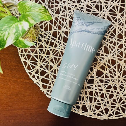 スパタイム クリームシャンプー (ディープクレンジング)/Spa time/市販シャンプーを使ったクチコミ(1枚目)