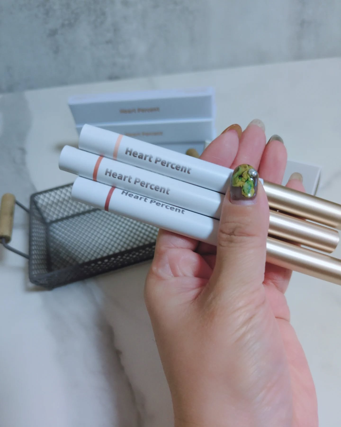 ドットオンムードリップペンシル 12 キャラメルベージュ/Heart Percent/リップライナーを使ったクチコミ（2枚目）