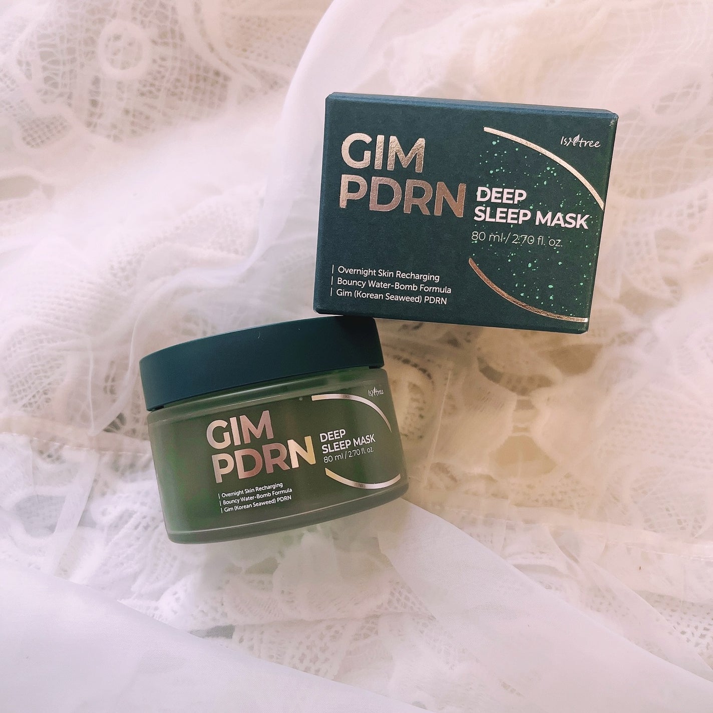 海苔PDRNディープスリープマスク/Isntree/オールインワン化粧品を使ったクチコミ(4枚目)