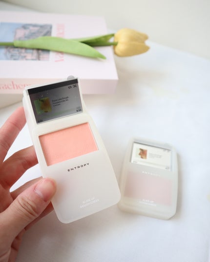 スライドアップドウチーク/ENTROPY/ジェル・クリームチークを使ったクチコミ(4枚目)