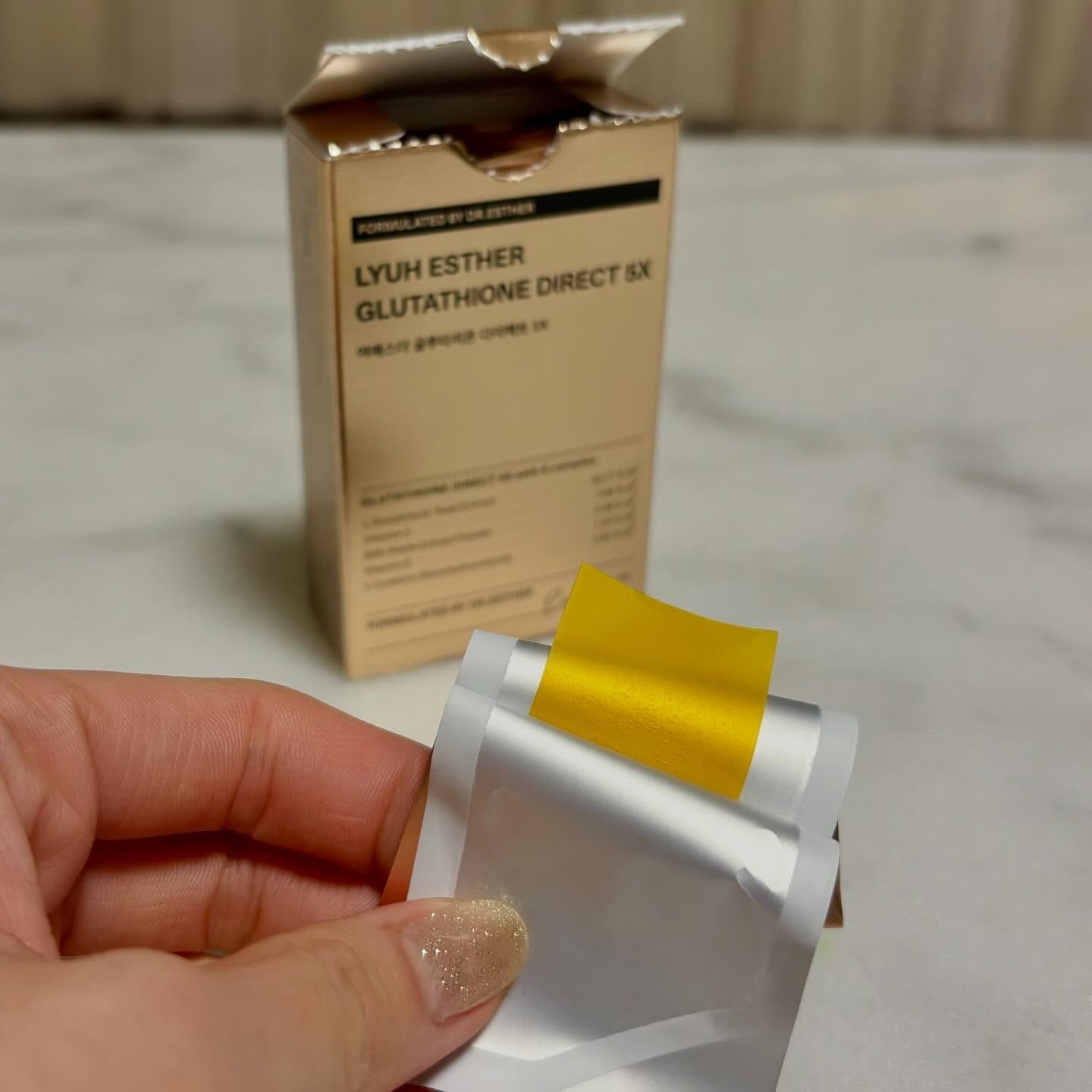 ヨエスターグルタチオンダイレクト５X/ESTHER FORMULA/美容サプリメントを使ったクチコミ（3枚目）