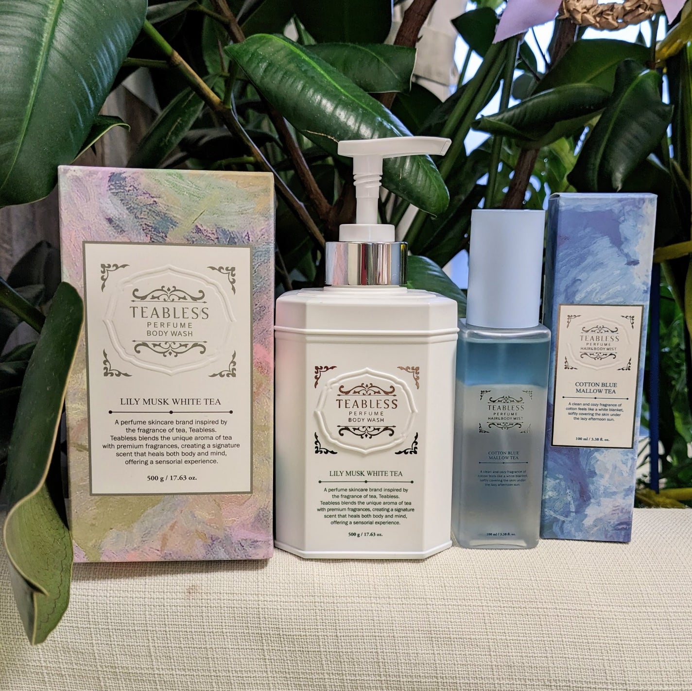 パヒュームヘア&ボディミスト コットンブルーメロウティー/TEABLESS/ヘアミストを使ったクチコミ(2枚目)