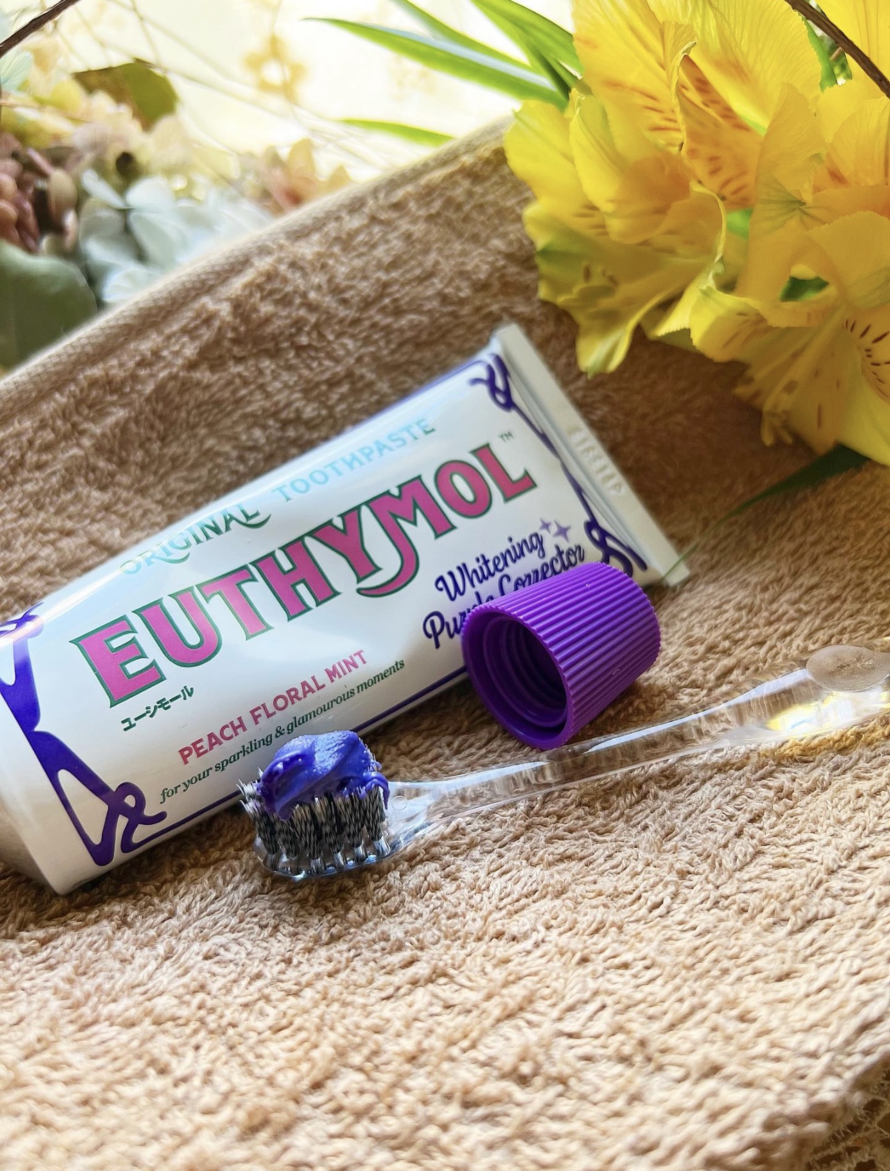 ホワイトパープル歯みがき ピーチフローラルミントの香り/EUTHYMOL/歯磨き粉を使ったクチコミ（2枚目）