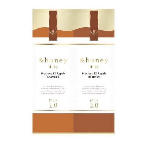 ミルキー プレシャス EX リペア シャンプー1.0 / ヘアトリートメント2.0 お試しシャンプー10ml+トリートメント10g/&honey/市販シャンプーを使ったクチコミ（1枚目）