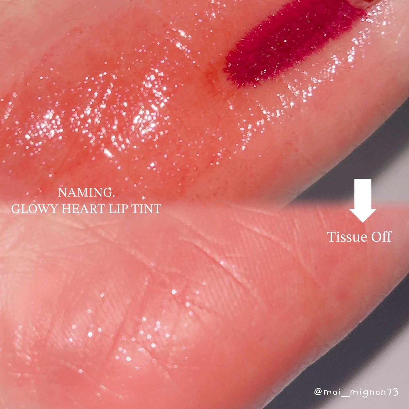 ネーミング グロウ ハートリップティント/NAMING./リップティントを使ったクチコミ(3枚目)
